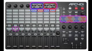 Akai APC40 mk2 Midi mapping for Algoriddim DJay [upl. by Yttam105]