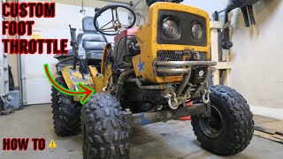 How To mount a foot throttle on a Offroad Mud Mower [upl. by Dittman]