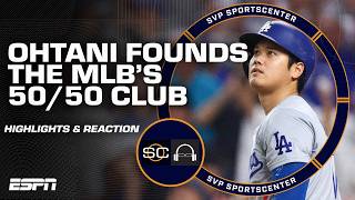 Shohei Ohtani CREATES the MLBs 5050 club in HISTORIC performance vs Marlins 😳  SC with SVP [upl. by Hak286]