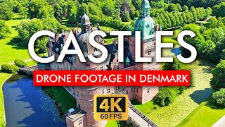 🇩🇰 Castles of Denmark Drone Footage in 4K Video Frederiksborg Vallo and Egeskov Castle [upl. by Ody]