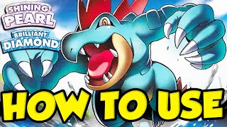 FERALIGATR SWEEPS EASY How To Use Feraligatr  Pokemon BDSP Feraligatr Moveset [upl. by Robinet]