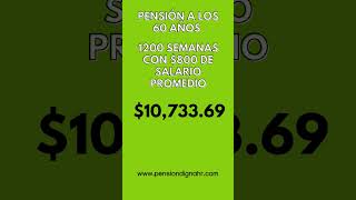 Pensión a los 60 años con 1200 semanas y 800 de salario promedio [upl. by Ashatan447]