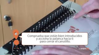 Consejos para encuadernación con canutillo Papelyacom [upl. by Larissa458]