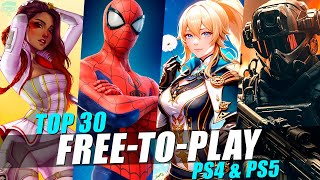 TOP 30 BEST FREE PS4 amp PS5 GAMES 2024 FREE TO PLAY [upl. by Fleeman220]