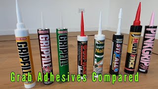 Grab Adhesives compared How to fix skirting board using the correct grab adhesives [upl. by Clava]