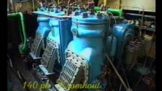 Kromhout 150pk 3 cylinder Diesel motor [upl. by Simone]