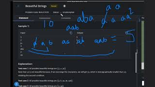 Beautiful Strings  BEAUTYSTR  Codechef STARTERS 111  Full Solution [upl. by Kania]