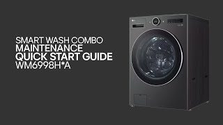 LG WasherDryer Combo How to Clean LG Wash Combo [upl. by Airemahs]