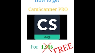 How to get Camscanner PRO for FREE 😎 [upl. by Carie]