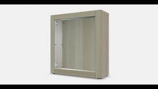 BESTÅ Shelf unit with glass door 16  WebAR  3DModel [upl. by Carnahan]