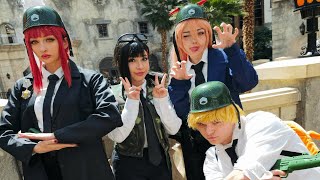 Saving Private Kobeni  Chainsaw Man Cosplay Crack  Weebcon 2024 [upl. by Aneladgam748]