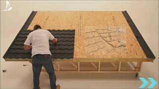 How to install LONG SPAN metal roof tile [upl. by Niehaus]