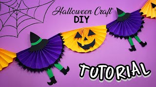 Guirnalda para decorar Halloween 🎃 Guirnaldas Decorativas 🕸Halloween Craft🕸 [upl. by Anaerdna385]