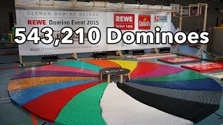 543210 Dominoes  Dominoland  3 Guinness World Records  4K [upl. by Winstonn]