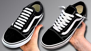 How To Lace Vans Without Tying 2 SLIP ON HACKS [upl. by Mavra]