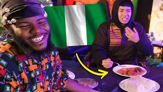 Ray Tries Nigerian Food For The First Time [upl. by Artamas738]