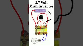 37 Volt Mini Inverter Circuit  shorts virar viralvideos electric [upl. by Lepley304]