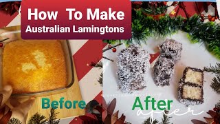 Chocolate Lamingtons Christmas Special Australian Thanksgiving cake [upl. by Haag]