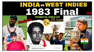 INDIA Wins the Final Against West Indies in 1983🏆 IND vs WI 1983 Final Match Analysis cricket [upl. by Walford498]