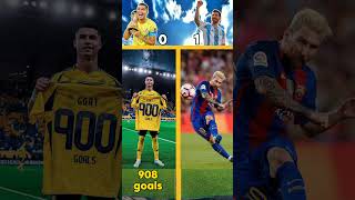 Ronaldo😈vs messi👽️comparison football shortsyoutube [upl. by Fortunna]