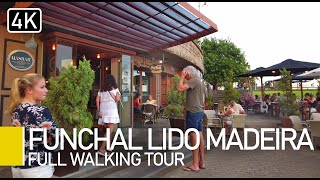 Madeira Portugal  Funchal Lido Evening walking tour [upl. by Nemzaj]