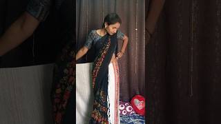 Shol with saree Saree pr shol kaise dalne reels ytshorts [upl. by Janessa979]