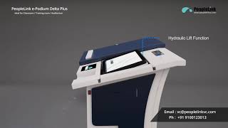 Integrated Digital podium  E Lectern  PeopleLink ePodium Delta Plus [upl. by Eecram]