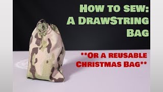 How to Sew a Drawstring Bag [upl. by Monia477]