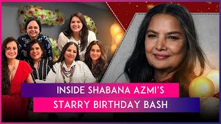 Shabana Azmi Celebrates 74th Birthday With Farah Khan Vidya Balan amp Others See Inside Videos [upl. by Pelagias]