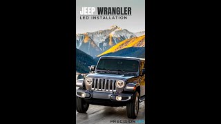 Jeep Wrangler JL  How To Install  LED Headlight Installation  2018  PrecisionLED shorts [upl. by Gereld]