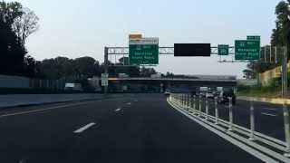 Capital Beltway Interstate 495 Exits 43 to 49 southboundouter loop Express Lanes [upl. by Eronel]