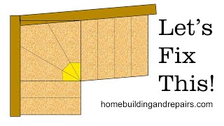 How To Layout Plan To Fix Winder Stairs That Dont Have Square Walls  Old Home Remodeling Problems [upl. by Niliak]