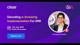 Live QampA on eInvoicing Implementation  Sixth Phase of eInvoicing  For SMEs With Turnover 5 Cr [upl. by Nial]