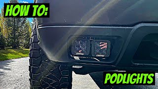 How To add Dual Pod Lights to Your Silverado Fog Lights [upl. by Arratal]