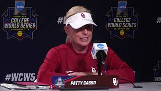 20230601 WCWS Oklahoma Postgame Press conference [upl. by Socha]