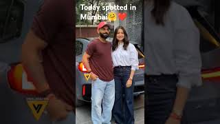 viratkohli anushkasharma spotted together in mumbai today🤗❤🥺trendingshorts cricket kingkohli [upl. by Bernadina576]