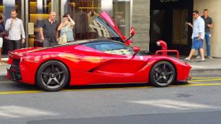 Ferrari  La Ferrari démarrage dans Genève [upl. by Hilleary]