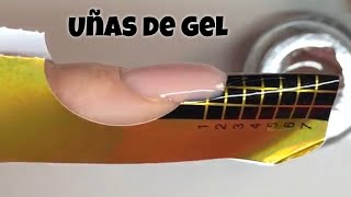 Uñas de Gel con molde  Tutorial Paso a Paso con geles Makear [upl. by Anauqahc]