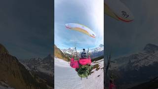 Hike and Fly Grindelwald 🔥🏔️🤘🏼🇨🇭 switzerland paragliding mountains [upl. by Cirdor]