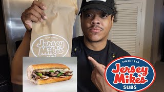 JERSEY MIKES NEW GRILLED PORTABELLA MUSHROOM AND SWISS SUB FOOD REVIEW 🍄 [upl. by Nehgaem653]