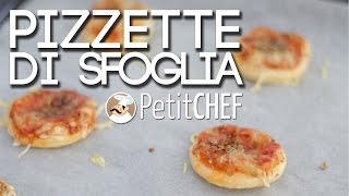 Pizzette di sfoglia  la video ricetta per prepararle a casa [upl. by Kittie]