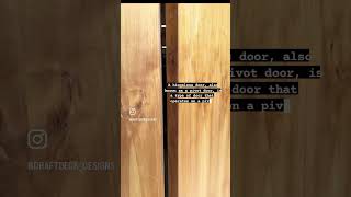 Advantages of a pivot door Draftdeck designs  an Innovation door which is easily reliable [upl. by Nivanod]