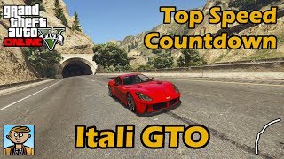 Fastest Sports Cars Itali GTO  GTA 5 Best Fully Upgraded Cars Top Speed Countdown [upl. by Ecnarual]