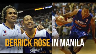 DERRICK ROSE IN MANILA TRIBUTE  HAPPY RETIREMENT IDOL [upl. by Ioyal]