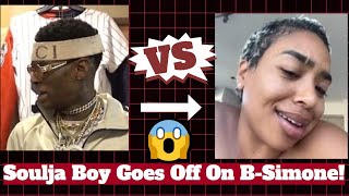 Soulja Boy Goes Off On BSimone For Saying Nobody Asks To Play His Music Is Big Draco Tripping [upl. by Schaffel454]