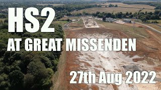 HS2 at Great Missenden  27th Aug 2022 [upl. by Nylsej]