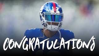 Odell Beckham Jr Congratulations ft Post Malone 2017 Giants Highlights ᴴᴰ [upl. by Dorr868]