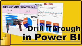 Drill Through in Power BI  Drill Through Button  Drill Through Chart for Details  24 [upl. by Kleinstein184]