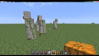 How To Make Iron Golems in MineCraft [upl. by Alfonzo332]