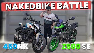 Kawasaki Z500 SE vs CFMOTO 450NK  Which Ones The Best Beginner Bigbike [upl. by Madriene]